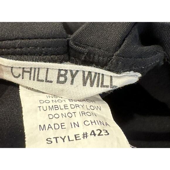 Chill By Will Black Grace Cut Out Sportsbra Activewear Strappy Back Style# 423 - Picture 6 of 6
